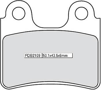 Disc brake pad FDB 2109 P