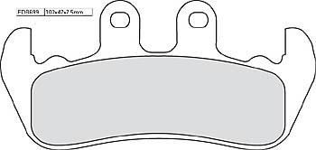 Disc brake pad FDB 699 P