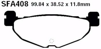 Bremsbelag - Satz Scooter (organisch) (EBC), SFA408