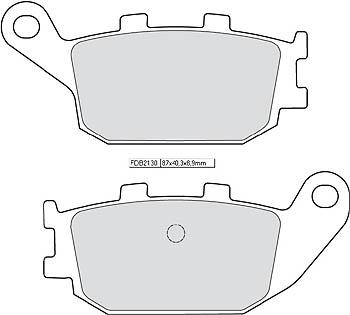 Disc brake pad FDB 2130 AG