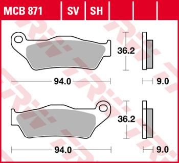 Sinterbelag MCB871SV