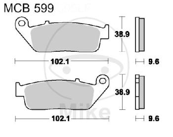 Bremsklötze, Standard, TRW, altern. 7376478