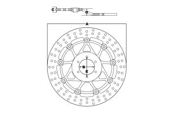 Bremsscheibe MST258, starr