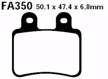 Bremsbelag - Satz Scooter (organisch) (EBC), SFA350