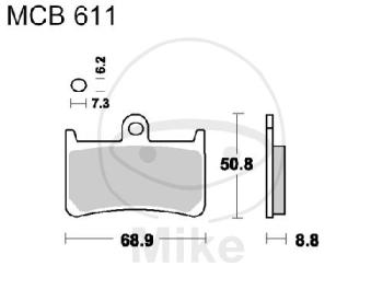 Bremsklötze,  Sinter, Carbon, SCR, TRW