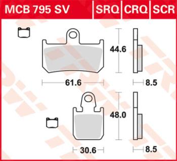 Racingbelag MCB795SRQ