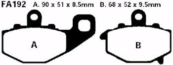 Bremsbelag - Satz Blackstuff (organisch) (EBC), FA192