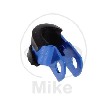Bremsschlauchhalter, 5 mm, Alu, blau