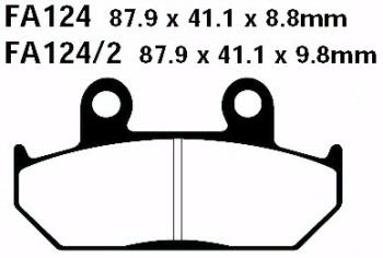 Bremsbelag - Satz Blackstuff (organisch) (EBC), FA124