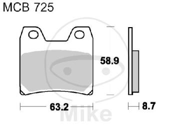 Bremsklötze, Standard, TRW, altern. 7324320