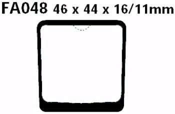 Bremsbelag - Satz Blackstuff (organisch) (EBC), FA048