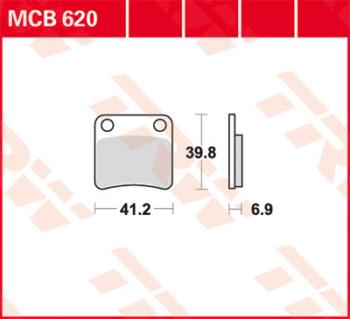 Disc brake pad MCB620