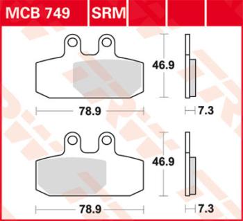 Disc brake pad MCB749