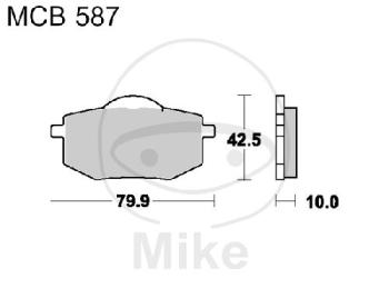 Bremsklötze, Standard, TRW, altern. 7372337