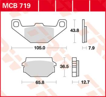 Bremsbelag MCB719