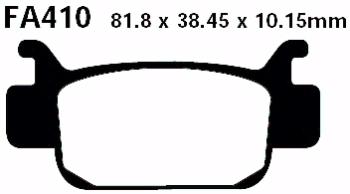 Bremsbelag - Satz Sintermetall Goldstuff (EBC), FA410R