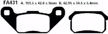 Bremsbelag - Satz Sintermetall Goldstuff (EBC), FA431R