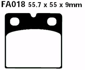 Bremsbelag - Satz (Sintermetall) Goldstuff (EBC), FA018HH