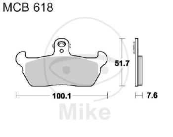 Bremsklötze, Standard, TRW, altern. 7374580