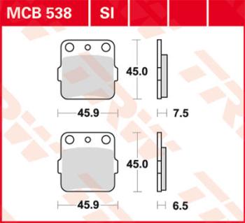 Disc brake pad MCB538