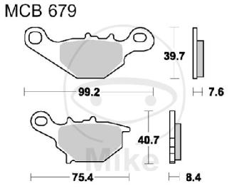 Bremsklötze, Standard, TRW, altern. 7379431