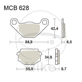 Bremsklötze, Standard, TRW, altern. 7320443