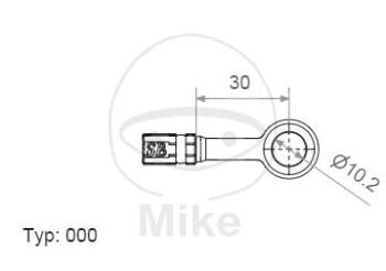 Ringfitting, Vario, TYP000, 10 mm, 0° in ; Edelstahl