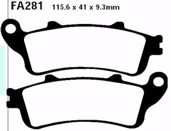 Bremsbelag - Satz (Sintermetall) Goldstuff (EBC), FA281HH