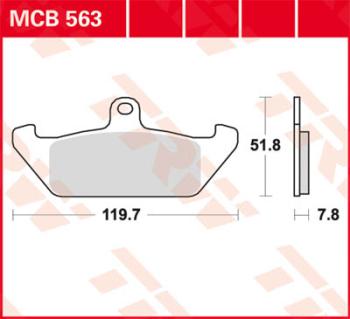 Bremsbelag MCB563