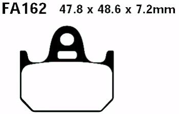 Bremsbelag - Satz Blackstuff (organisch) (EBC), FA162