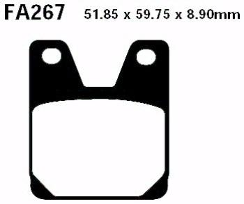 Bremsbelag - Satz Blackstuff (organisch) (EBC), FA267