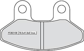 Bremsbelag FDB 2108 EF