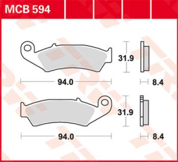 Disc brake pad MCB594