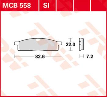 Disc brake pad MCB558