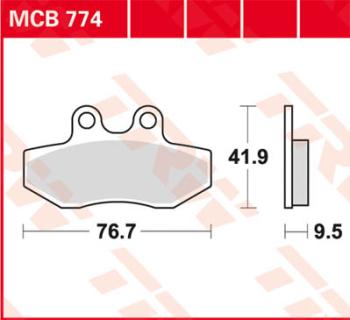 Bremsbelag MCB774