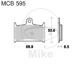 Bremsklötze, Standard, TRW, altern. 7372402