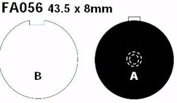 Bremsbelag - Satz Blackstuff (organisch) (EBC), FA056