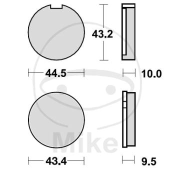 Bremsklötze, Standard, TRW, altern. 7326259