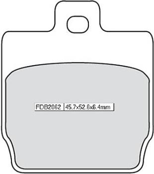 Disc brake pad FDB 2062 EF