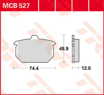 Bremsbelag MCB527