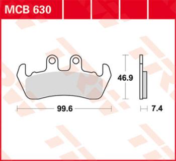 Disc brake pad MCB630