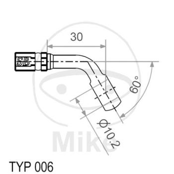 Ringfitting, Vario, TYP006, 10 mm, 60° schwarz