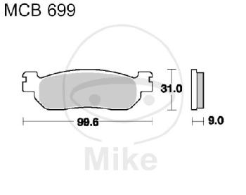 Bremsklötze, Standard, TRW, altern. 7321680