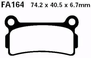 Bremsbelag - Satz Blackstuff (organisch) (EBC), FA164