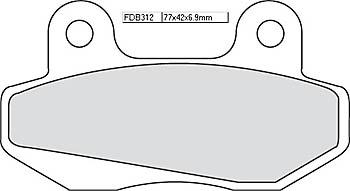 Bremsbelag FDB 312 EF