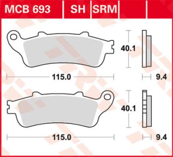 Disc brake pad MCB693