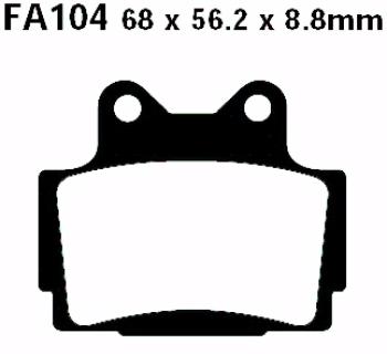 Bremsbelag - Satz Blackstuff (organisch) (EBC), FA104