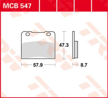 Disc brake pad MCB547