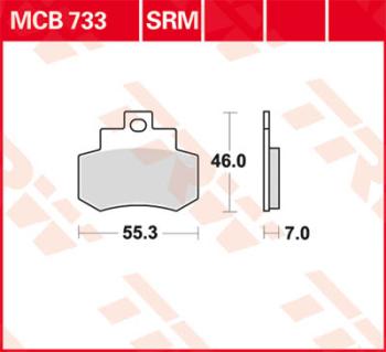 Disc brake pad MCB733