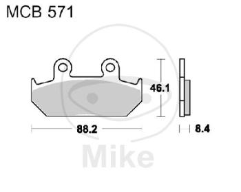 Bremsklötze, Standard, TRW, altern. 7371024